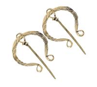 TOPPERFUN Broche Viking Vintage En Laiton Ancien, Épingle Décorative Nordique, Accessoire Pour Châle Et Cape Femme, Style Renaissance Médiéval, Lot De 2 Pièces Pour Costume Médiéval