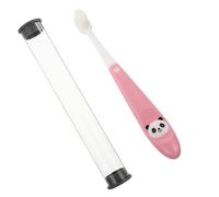 TOPPERFUN Brosse à dents manuelle pour garçons et filles, poils souples, prise en main confortable, avec seau de rangement, sûre pour dents de bébé de 2 à 12 années