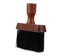 TOPPERFUN Brosse de Nettoyage Cou Manche en Bois et Fibres Pp, Facile à Nettoyer Balayer les Cheveux Cassés, pour Salon de Coiffure
