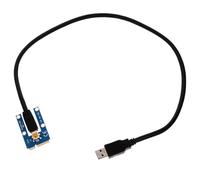 TOPPERFUN Câble USB Pci-e X16 Noir pour Carte Graphique Externe | Pcb Électronique, Adaptateur Mini Pci-e vers Pci-e, Usage Ordinateur Portable, Extension pour Configuration Minière