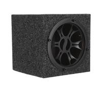 TOPPERFUN Caisson de Basses pour Véhicules 6,5 Pouces en Bois et Feutre | Boîtier Audio Compact, Amplification Avancée, Réponse Grave Puissante, Compatible Voiture et Camion