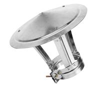 TOPPERFUN Chapeau De Cheminée en Anti-Pluie pour Extérieur Diamètre 8 Cm Capot De Protection Accessoire De Toiture Installation Facile