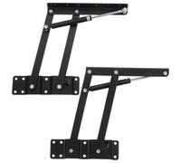 TOPPERFUN Charnière de Levage Support Pneumatique Stable Acier Noir Design Pliable et Réglable en Hauteur pour Table Basse Relevable pour Usage Intérieur et Extérieur