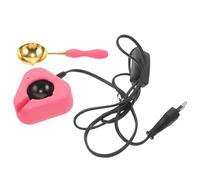 TOPPERFUN Chauffe-Cire à Cacheter Électrique Rose avec, Kit De Four à Fondre Cire Réutilisable pour Passionnés De Scellement, Décoration Vintage pour Maison Et Bureau, Adapté Bougie Ac220