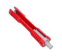 TOPPERFUN Clé à Évier Multifonctionnelle en Alliage de Zinc pour Bassin | Forme en U, Serrage D’écrou sous Robinet ou Lavabo, Démontage Facile, Coloris Rouge
