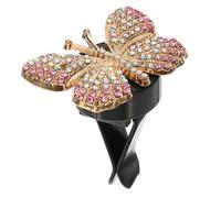 TOPPERFUN Clip De Parfum Pour Voiture Accessoire Élégant Avec Rhinestones Diffuseur Aromathérapie Pour Ventilation De Voiture Pour Création Ambiance Féminine