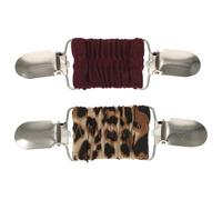 TOPPERFUN Clips pour Gilet Femme 2pcs en Alliage Léger et Polyester, Pinces pour Cardigan Élégantes et Pratiques, pour Éviter les Dévoilements Accidentels