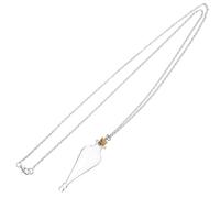 TOPPERFUN Collier Bouteille Miniature en Verre Argentée, Pendentif Petite Fiole pour Stockage D’objets Lors de Voyage ou Séjour Romantique