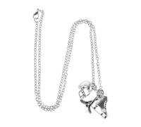 TOPPERFUN Collier Patins à Glace avec Pendentif Hockey et Chaîne Bijoux de Patinage sur Glace pour Femme et Fille