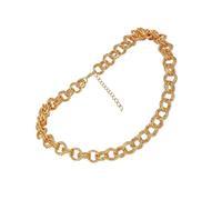 TOPPERFUN Collier Pendentif Cercle pour Femme Bijou Original Accessoire de Bijouterie