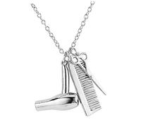 TOPPERFUN Collier Pendentif Coiffeur En Alliage Avec Breloques Ciseaux Et Peigne Pour Styliste, Accessoire Mode Unisexe, Usage Quotidien, Finition Soignée Et Légère