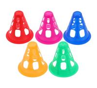 TOPPERFUN Cônes Entraînement Roller 50 Pièces, Marqueurs Souples PVC Multicolores, Accessoires de Remplacement pour Patinage en Extérieur, Écoles et Communautés