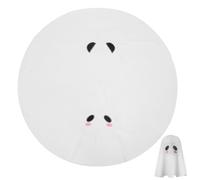 TOPPERFUN Costume de Fantôme pour Femme Halloween avec Bandeau Double Expression en Fibre Élastique Respirante Voile de Mariée Effrayant Blanc pour Fête Costumée et Cosplay D’Horreur