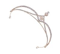 TOPPERFUN Couronne De Mariée Exquise Avec Zircon Coiffe Pour Banquet Anniversaire Accessoire De Cheveux Pour Femme