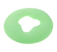 TOPPERFUN Coussin Facial Rond en Silicone Vert avec Base Antidérapante Appui-Nuque Ergonomique pour Salon de Coiffure et Spa Oreiller de Positionnement Confortable pour Bac à Shampoing et
