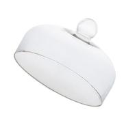 TOPPERFUN Couvercle à Gâteau en Verre Transparent 21 CM de Diamètre Hauteur 14 CM Dôme Anti-Poussière pour Conservation Alimentaire Présentoir Pratique pour Pâtisseries et Cupcakes