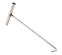 TOPPERFUN Crochet t En Acier Inoxydable Pour Levage De Plaque D'égout, Outil Robuste 40 Cm, Crochets De Levage Pour Porte Enroulable, Lève-regard Industriel Multifonction