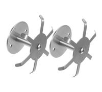 TOPPERFUN Crochets de cuisine pour suspendre 2pcs à six griffes en acier inoxydable, organisateur suspendu pivotant, sous meuble, pour ustensiles de cuisine, sacs et clés