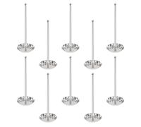 TOPPERFUN Cuillères à Mouler en Acier Inoxydable 10 Pièces, Ustensiles Cuisine pour Galettes de Radis, Boulettes de Viande et Tourtes Frites, Accessoires Réutilisables pour Pâtisserie