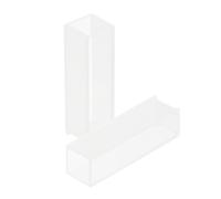 TOPPERFUN Cuvette en Verre 10 Mm 2 Pièces pour Spectrophotométrie Uv-vis, Cuvette Standard Transparente pour Analyse Comparative en Laboratoire, Outil Verrerie Matériel Scientifique Précise