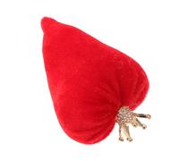 TOPPERFUN Décoration de Saint-Valentin de Cœur Rembourrée en Tissu Rouge Ornement Décoratif pour Plateau à Étages Mini Figurine D’Intérieur pour Fête et Bureau Présent Symbolique D’Amour