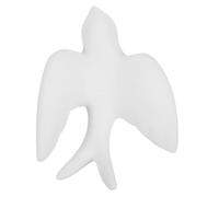 TOPPERFUN Décoration Murale Oiseau Céramique Blanche Statue Suspendue Hirondelle et Passereau Décor Léger et Artistique pour Salon Salle à Manger et Jardin Petit Modèle Orienté à Droite