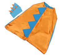 TOPPERFUN Déguisement de Dinosaure Garçon et Filles Cape Orange et Bleu Ciel Costume Halloween Cosplay pour Fête D’Anniversaire Accessoire Créatif pour Garçons et Filles Taille Adaptée