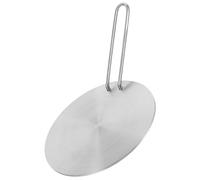 TOPPERFUN Diffuseur de Chaleur Poignée Amovible en Acier Inoxydable Adaptateur Plaque à Induction Transmission Thermique Uniforme Pratique pour Cuisinière Électrique