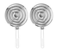 TOPPERFUN Diffuseurs Chaleur Plaque Mijotage Lot de 2 en INOX Adaptateur Induction pour Casserole Poele Cuisinière Électrique Gaz Tout Feux Disque Relais Répartiteur Cuisine Réchaud 20.5 cm