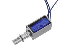 TOPPERFUN Electroaimant Solénoïde Push-Pull Dc12V 2A Compact en Métal Interrupteur Télescopique à Piston d'Actionneur pour Électricité Industrielle Commutation de Fin de Course Usage