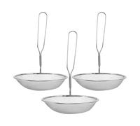 TOPPERFUN Ensemble 3 Pièces Tamis en Acier Inoxydable Grosse Taille, Panier de Recueil des Cendres pour Moxibustion, Filet Résistant la Chaleur pour Acupuncture et Médecine Traditionnelle