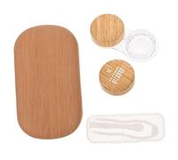 TOPPERFUN Étui à Lentilles Portable Boîte à Lentilles avec Miroir Intégré Support pour Kit De Soins Oculaires Joint Caoutchouc Étanche