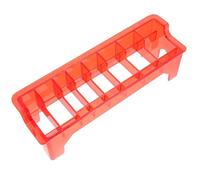 TOPPERFUN Étui pour Sabot de Tondeuse à Cheveux, Support de Rangement pour Peigne Guide, Plastique Rouge, pour Limiteurs et Peignes, Salon de Coiffure Professionnel, Hôtels