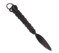 TOPPERFUN Extension Queue de Cheval Tressée Synthétique avec Élastique pour Perruques Tressées et Postiches Synthétiques pour Femmes et Occasions Spéciales