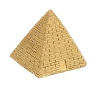 TOPPERFUN Figurine Pyramide Égyptienne Dorée Réaliste Décorative Robuste pour Bureau Maison et Jardin