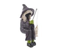 TOPPERFUN Figurine Sorcière Pêcheuse pour Aquarium Décoration Halloween Réaliste Accessoire Décoratif sans Danger pour Poissons