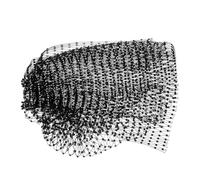 TOPPERFUN Foulard En Filet Femme à Paillettes, Bandeau Décoratif En Maille Noire, Accessoire Tête Hypoallergénique Pour Fêtes Et Soirées, Couvre-chef Léger Et Délicat, Taille Unique