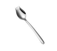 TOPPERFUN Fourchette Cuillère Acier Inoxydable Ustensile de Cuisine Écologique Manche Long Ergonomique pour Pâtes Fruits et Repas Fête