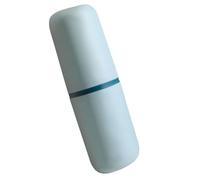 TOPPERFUN Gobelet de Voyage Bleu à Double Paroi Étui Portable pour Brosse à Dents et Dentifrice Rangement Hygiène Bucco-Dentaire Compact pour Voyages Étudiants et Usage Quotidien