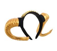 TOPPERFUN Gothic Goat Horn Hairband Lightweight Punk RAM Horns Headband For Halloween Cosplay Costume Accessories Adults