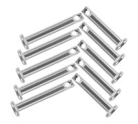 TOPPERFUN Goupilles de Chape en Acier Inoxydable 10pcs, Têtes Plates Trou, Faciles à Installer et Retirer, pour Échafaudage et Équipements Mécaniques, Dimensions M3x16 et M3x20