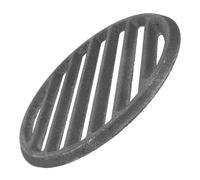 TOPPERFUN Grille de Barbecue en Fer Noir Ronde pour Cuisson Extérieure | Fonte, Entretien Facile et Rétention Thermique, Usage Polyvalent, Cuisson en Plein Air