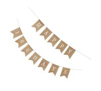 TOPPERFUN Guirlande Bannière en Toile de Jute 100 Jours Décoration Anniversaire Bébé Banderole Suspendue Corde Fête Bébé Shower Réutilisable et Festive