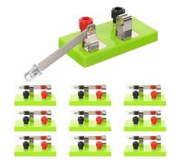 TOPPERFUN Interrupteur Unipolaire Unidirectionnel Spst 10 Pièces Pôle Unique pour Expérience Électrique Outil Pédagogique de Physique pour Laboratoire Matériel Électrique Éducatif