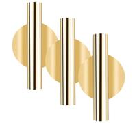 TOPPERFUN Jardinière Murale Lot de 3 Décoration Murale Dorée Vase Suspendu pour Balcon et Intérieur Pot de Fleurs Vintage Installation sans Perçage