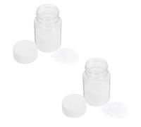 TOPPERFUN Kit de 2 Flacons de Poudre de Flocage DIY 10 G Chacun Fibres de Flocage 15 MM Couleur Blanc Perlé pour Loisirs Créatifs Sculpture Miniature et Fabrication de Poupées