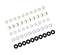 TOPPERFUN Kit de Réparation Horloge à Quartz 40 Sets Ferrures en Métal et Caoutchouc pour Assemblage Précis et Installation Facile, pour Projets DIY à Domicile