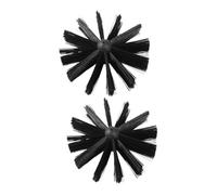 TOPPERFUN Kit Ramonage 150 2 Brosses de Cheminée en Plastique Noir, Réutilisables et Pratiques pour Nettoyage des Conduits de Cheminée et Accessoires pour Hottes