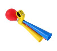 TOPPERFUN Klaxon de Vélo à Pompe Trois Trous, Plastique Coloré pour Guidon | Piles, Mécanisme à Pression en Caoutchouc, Usage Urbain, Tricycle et Route, Style