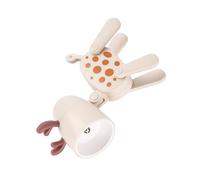 TOPPERFUN Lampe de Nuit LED Veilleuse pour Chambre D’Garçon et Filles Mini Lampe Bureau Pliable Oreilles Design Cerf Gris à Pois Veilleuse Chaude Décorative et Fonctionnelle sans Piles